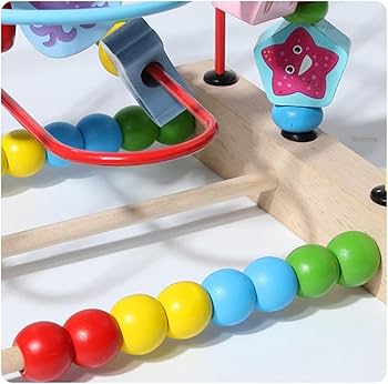 【まーちゃん さま】antique ✵* アンティークビーズの ホワイトツリー Amazon | Sironoa ビーズコースター 知育玩具 ルーピング 2歳 3